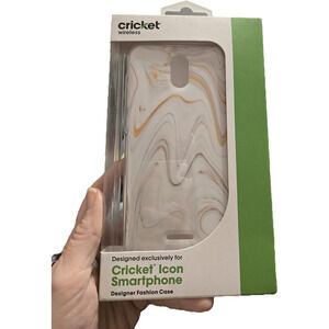 Cricket icon smartphone gold phone case